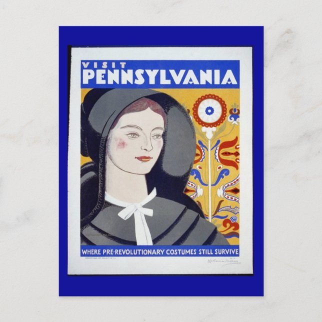 Postkort-WPA-besök i Pennsylvania Vykort (Framsida)