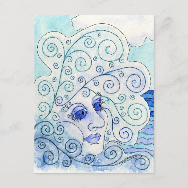 Postkortet Inslag-Vatten Vykort (Framsida)