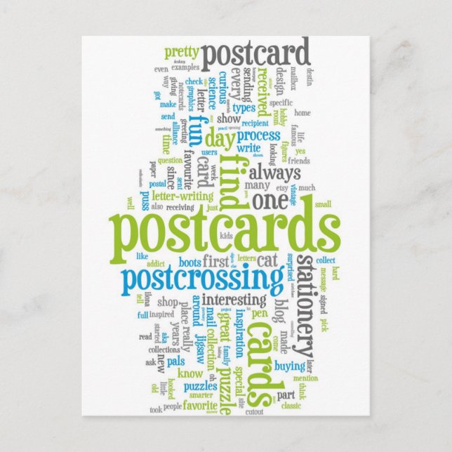 Postkortets grönt vid passering vykort (Framsida)