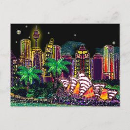 Postkortsequin Art Sydney Australia Vykort