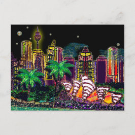 Postkortsequin Art Sydney Australia Vykort