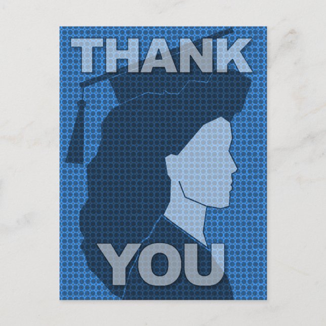 Postkortsgrav för studenten Tack 2 Vykort (Framsida)