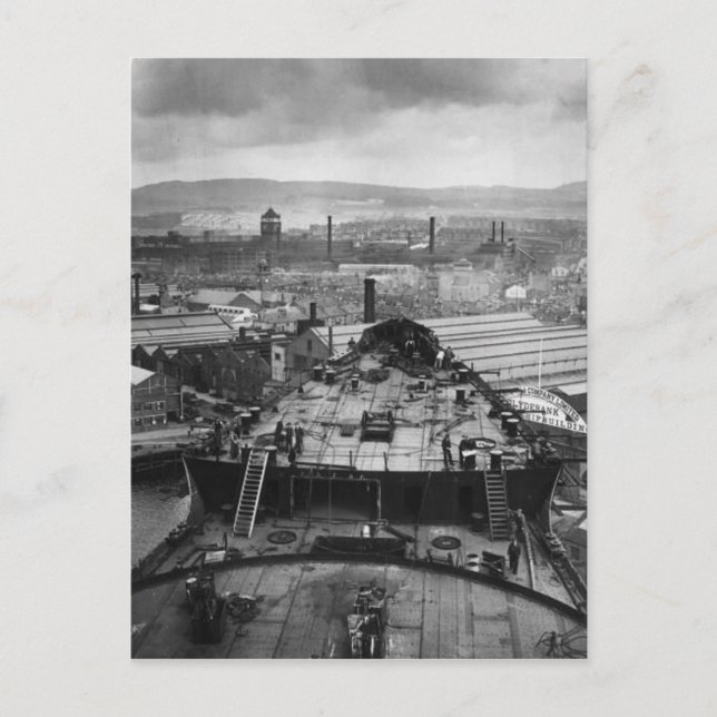 Postkortsinsamlingen RMS Queen Mary Vykort (Framsida)
