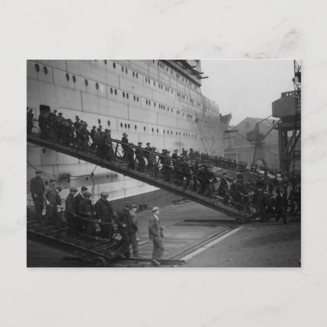 Postkortsinsamlingen RMS Queen Mary Vykort (Framsida)