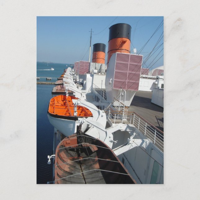 Postkortsinsamlingen RMS Queen Mary Vykort (Framsida)