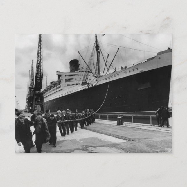 Postkortsinsamlingen RMS Queen Mary Vykort (Framsida)