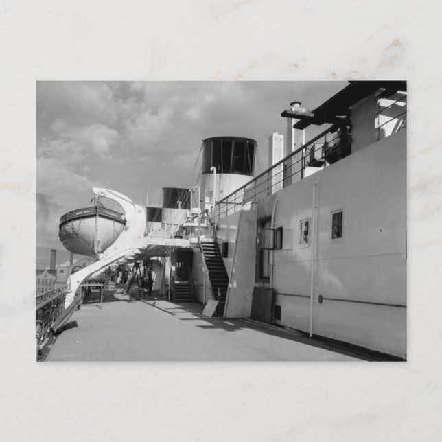 Postkortsinsamlingen RMS Queen Mary Vykort (Framsida)