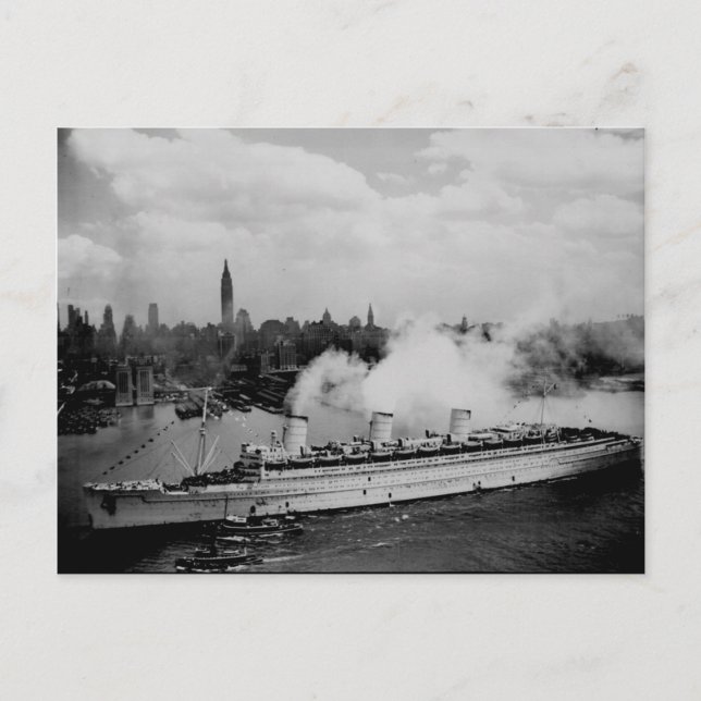 Postkortsinsamlingen RMS Queen Mary Vykort (Framsida)