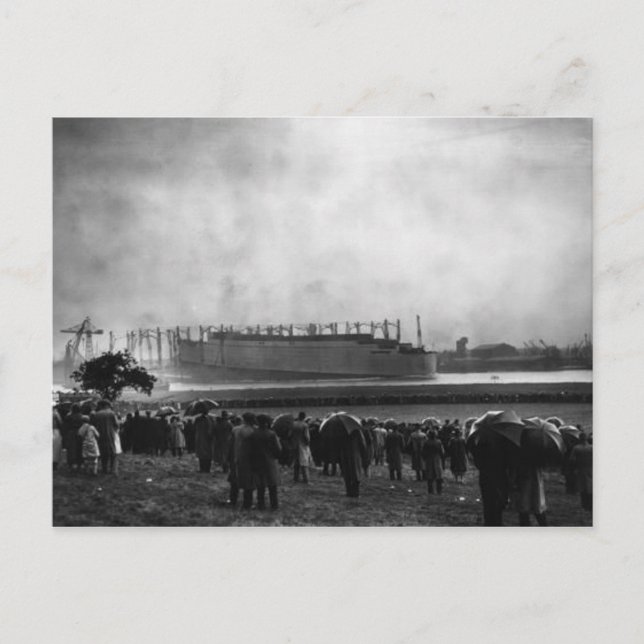 Postkortsinsamlingen RMS Queen Mary Vykort (Framsida)