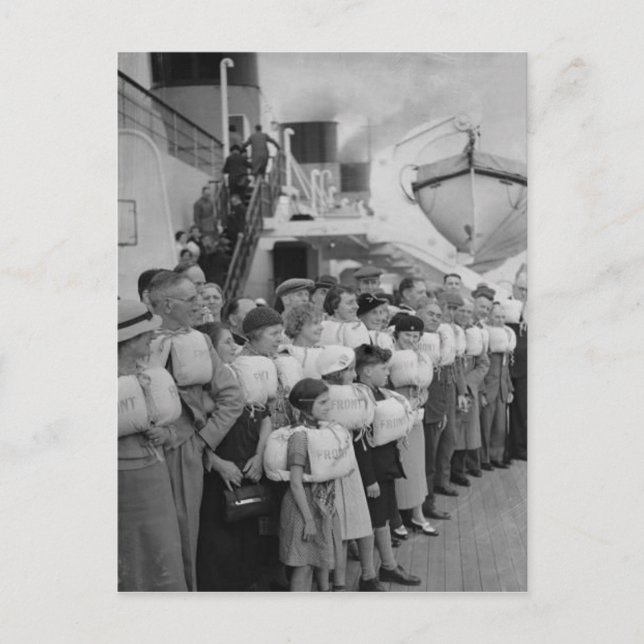 Postkortsinsamlingen RMS Queen Mary Vykort (Framsida)