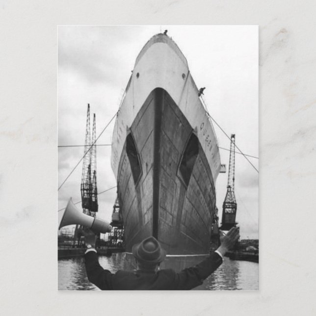 Postkortsinsamlingen RMS Queen Mary Vykort (Framsida)
