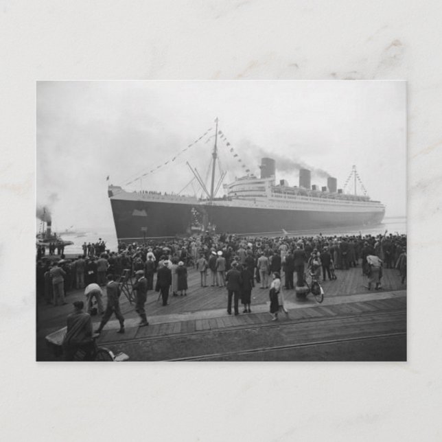 Postkortsinsamlingen RMS Queen Mary Vykort (Framsida)