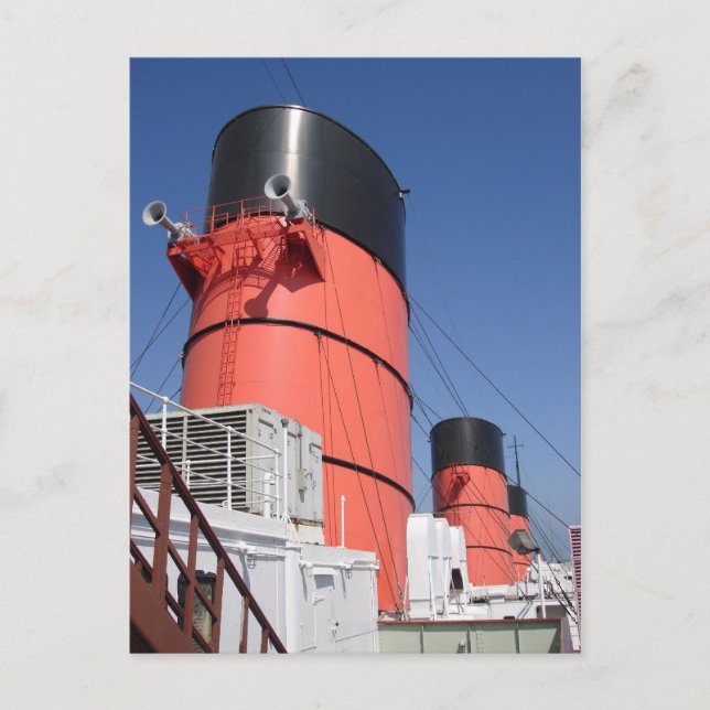 Postkortsinsamlingen RMS Queen Mary Vykort (Framsida)