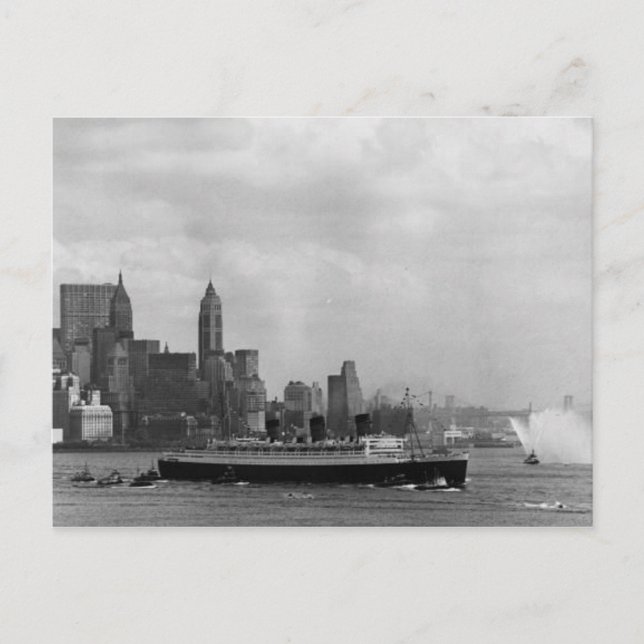 Postkortsinsamlingen RMS Queen Mary Vykort (Framsida)