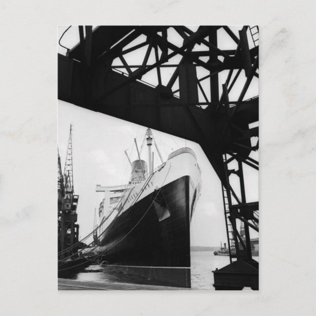 Postkortsinsamlingen RMS Queen Mary Vykort (Framsida)