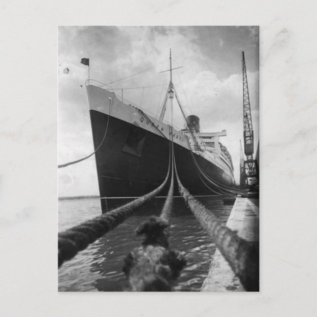 Postkortsinsamlingen RMS Queen Mary Vykort (Framsida)
