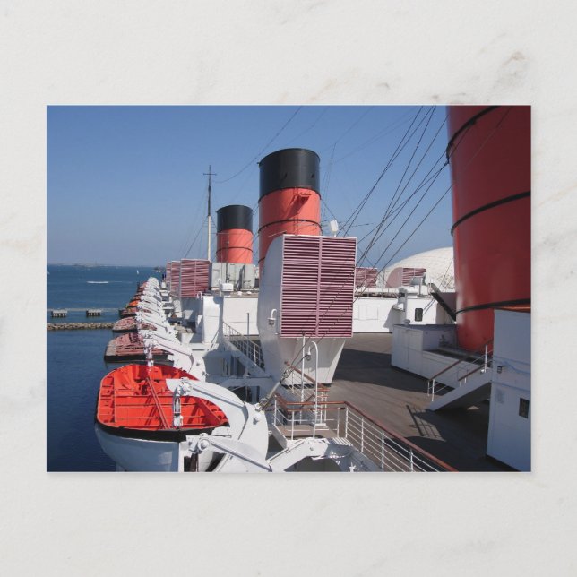 Postkortsinsamlingen RMS Queen Mary Vykort (Framsida)