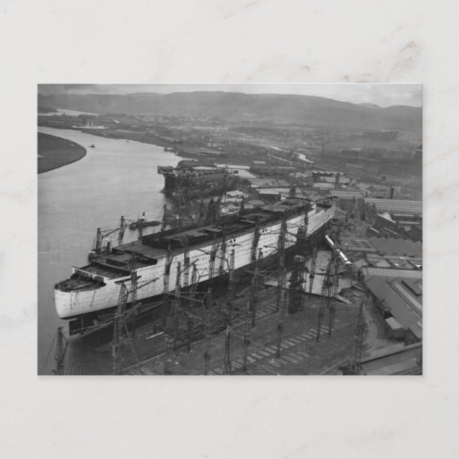 Postkortsinsamlingen RMS Queen Mary Vykort (Framsida)