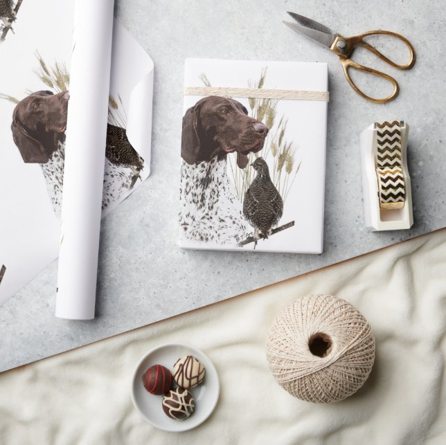 Postkortskaffe för tyska korthärdade pekare (GSP) Presentpapper (Hantverk)