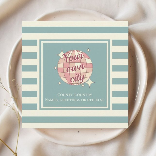 Postkortsrakad, anpassningsbara namn-vykort julkort (Skapare uppladdad)