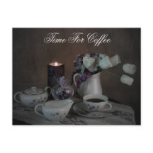 Postkortstid för kaffe