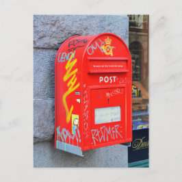 Postlåda i Köpenhamn, Danmark Vykort