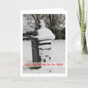 Postlåda i Snö - Nytt adress meddelande