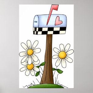 Postlåda och Daisy Poster