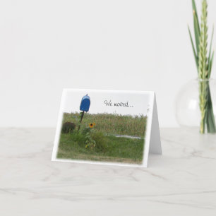 Postlåda och solros vi Flyttat tomma Meddelande