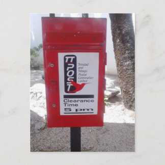 Postlåda (postlåda) i Trinidad och Tobago Vykort