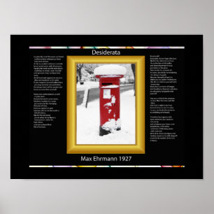 Postlådan DESIDERATA Poster