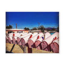 Postlådor - vykort för rosa