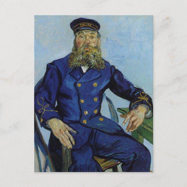 Postman Joseph Roulin av Vincent van Gogh Vykort (Framsida)