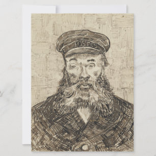 Postman Joseph Roulin (Sepia Sketch) (från van Gog Kort