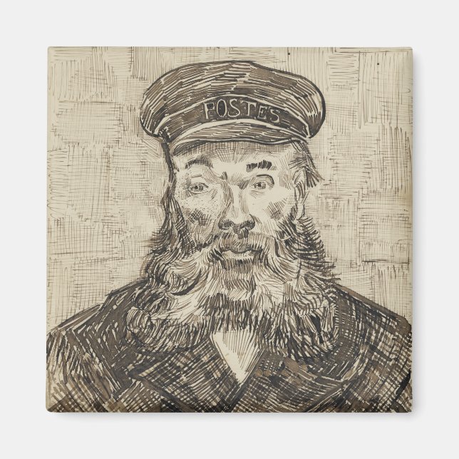Postman Joseph Roulin (Sepia Sketch) (från van Gog Magnet (Framsidan)