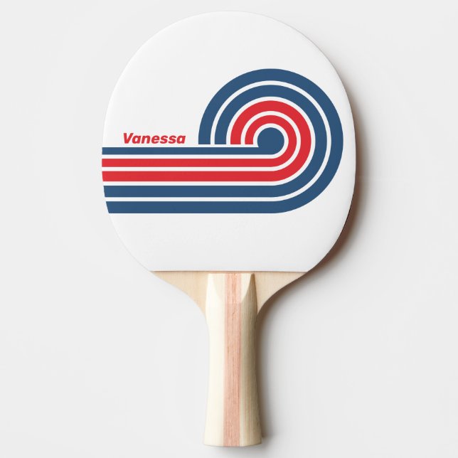 Postman Nostalgic Curl-ränder med namn Pingisracket (Framsidan)