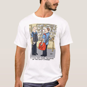 Postman Plays Golf. Postarbetare T Shirt