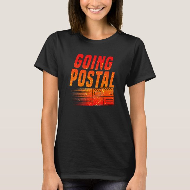 Postman Postal Worker T Shirt (Framsida)