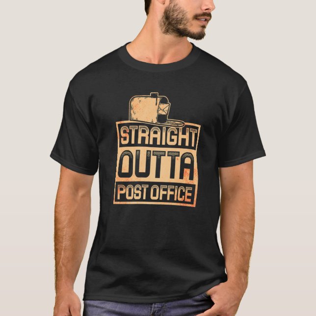 Postman Postal Worker T Shirt (Framsida)