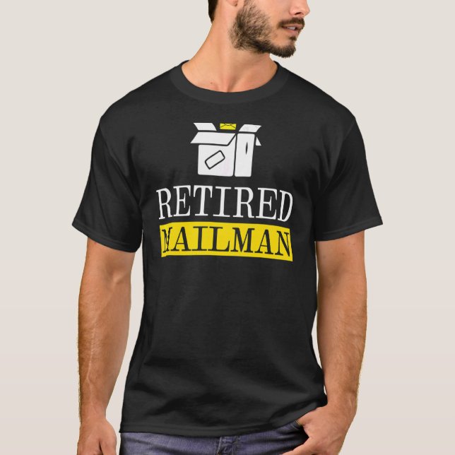 Postman Postman Postal Worker-kurirpost, pensioner T Shirt (Framsida)