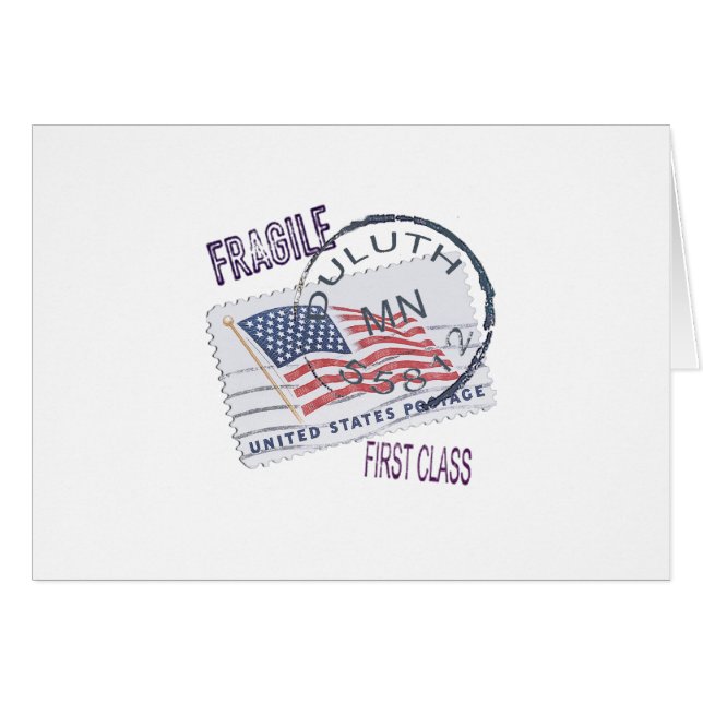 Postmark Duluth 55812 Hälsningskort (Framsidan Horizontal)