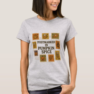 Postmärkt i Pumpkin Spice-Shirt - Fall Postage T Shirt
