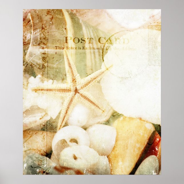 Postmärkt Starfish Poster (Framsidan)