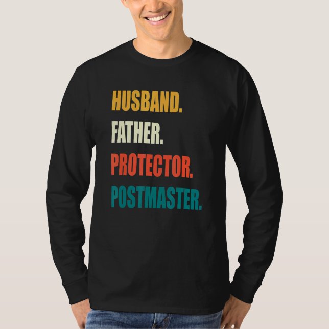 Postmaster för skydd av make Far T Shirt (Framsida)