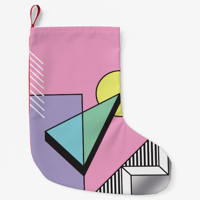 Postmodern geometri: Abstraktens sammansättning Liten Julstrumpa (Framsidan)