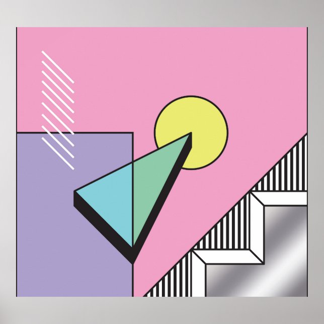 Postmodern geometri: Abstraktens sammansättning Poster (Framsidan)