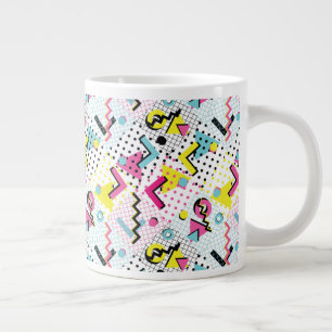 Postmodern Memphis Stil Mönster Jumbo Mugg