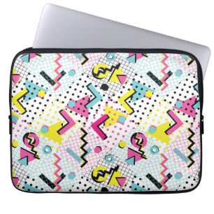Postmodern Memphis Stil Mönster Laptop Fodral