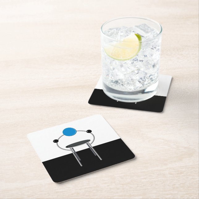 Postmodern stol underlägg papper kvadrat (Insitu)