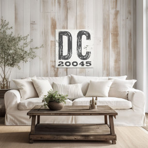 Postnummer DC för jordbrukshus Canvastryck